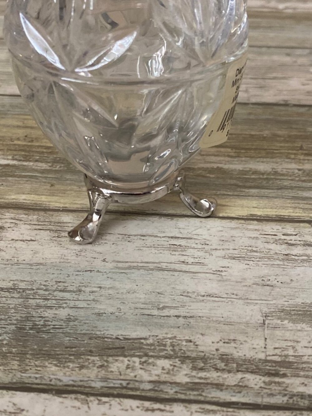 Lenox Crystal Egg Trinket Boxes Diamonds & Pearls Made in Germany Set of 2 - Picture 6 of 16